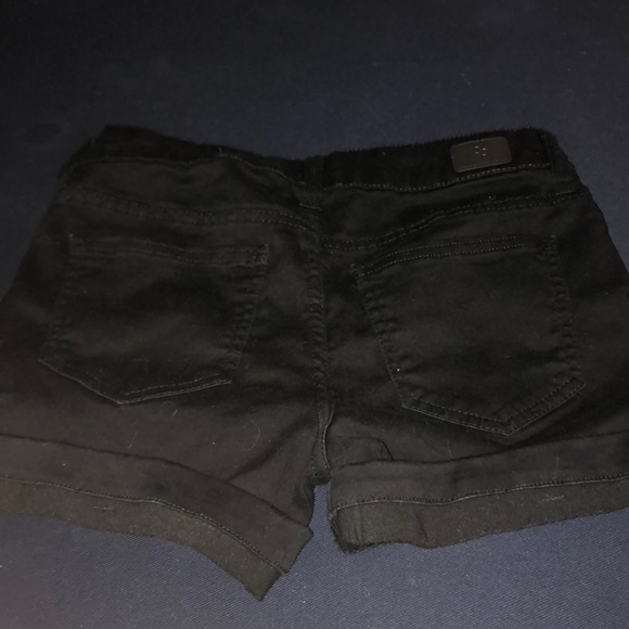 Black Soft Denim Short - Picture 3 of 3